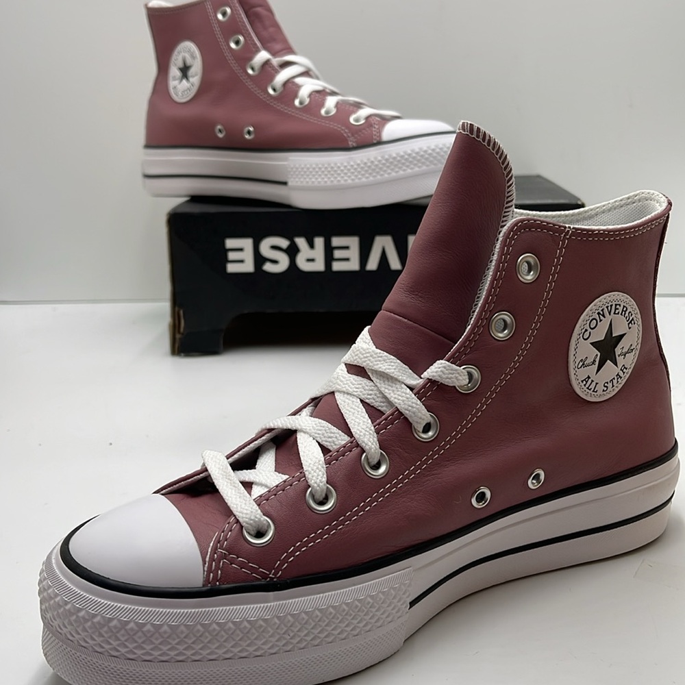 Converse WMNS CTAS LIFT HI
PINK AURA/WHITE/BLACK A07858C Platforms Sneakers - Picture 2 of 16